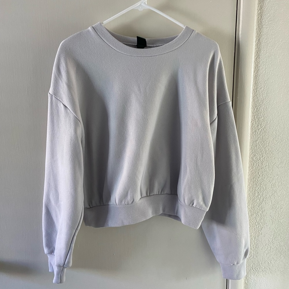 Gray sweatshirt